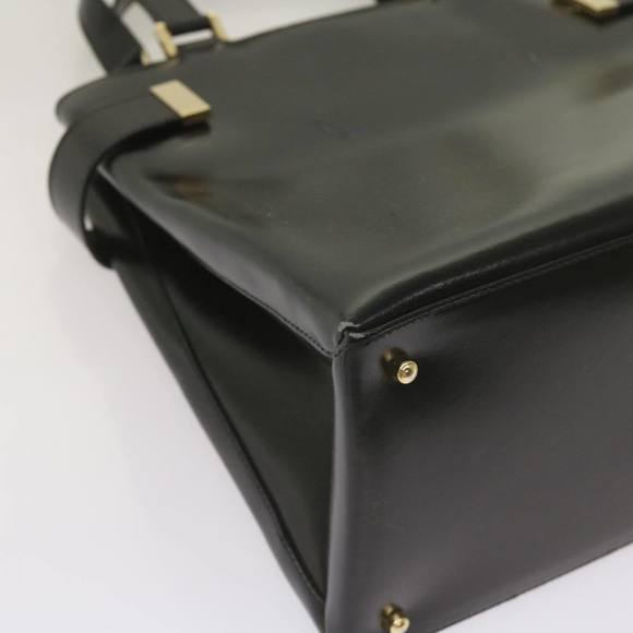 GUCCI Hand Bag Leather 2way Black 000 2046 0562 Auth am5882 - Picture 14 of 16